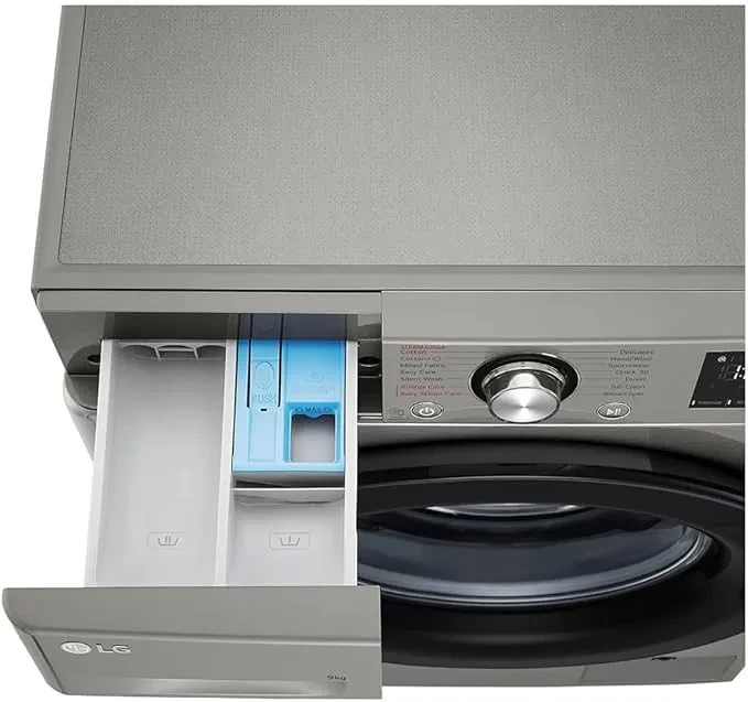 غسالة ملابس LG أوتوماتيكية – سعة 9 كجم – بتقنية الذكاء الاصطناعي موديل ‎F4R3VYG6P - صورة المنتج 5
