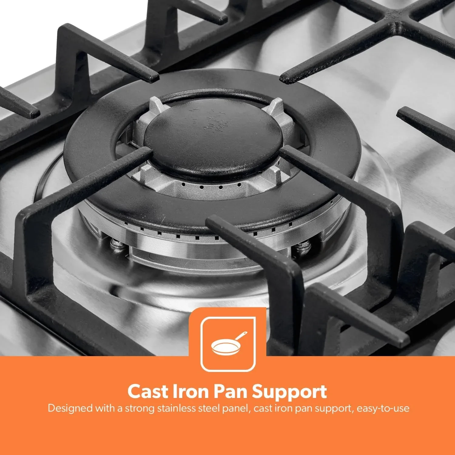 موقد جيباس بلت ان رخام غاز  4 عين :GGC31035 - صورة المنتج 4