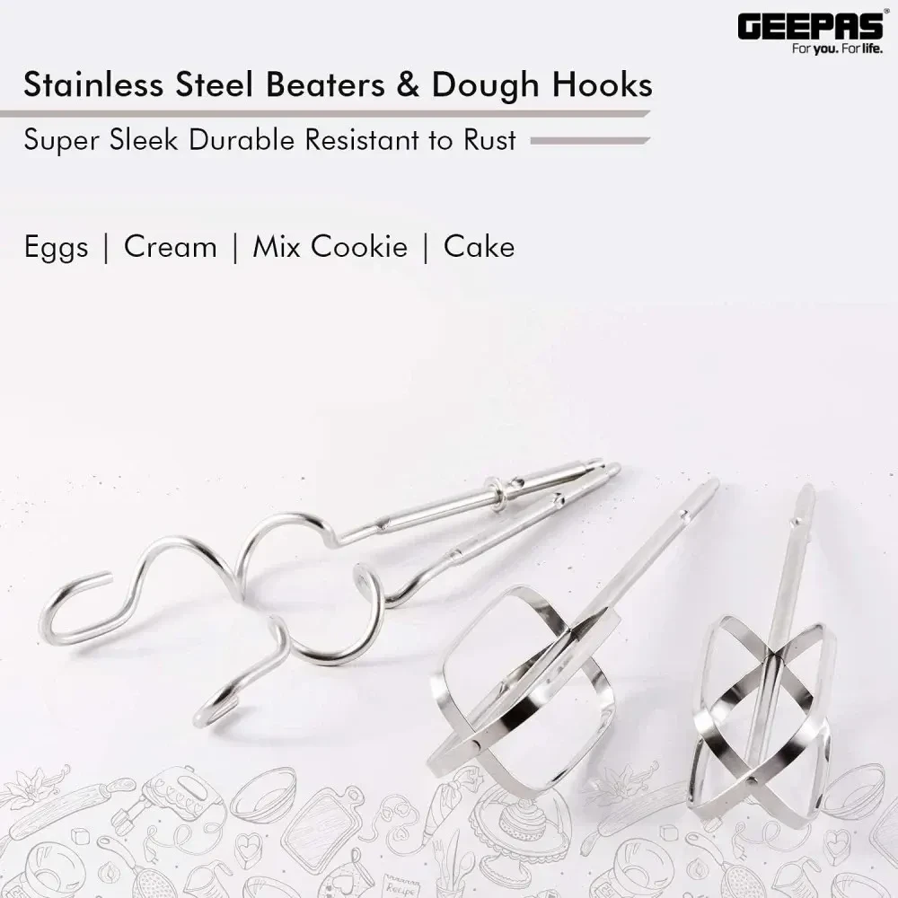 مضرب بيض يدوي جيباس:GHM2001 - صورة المنتج 8