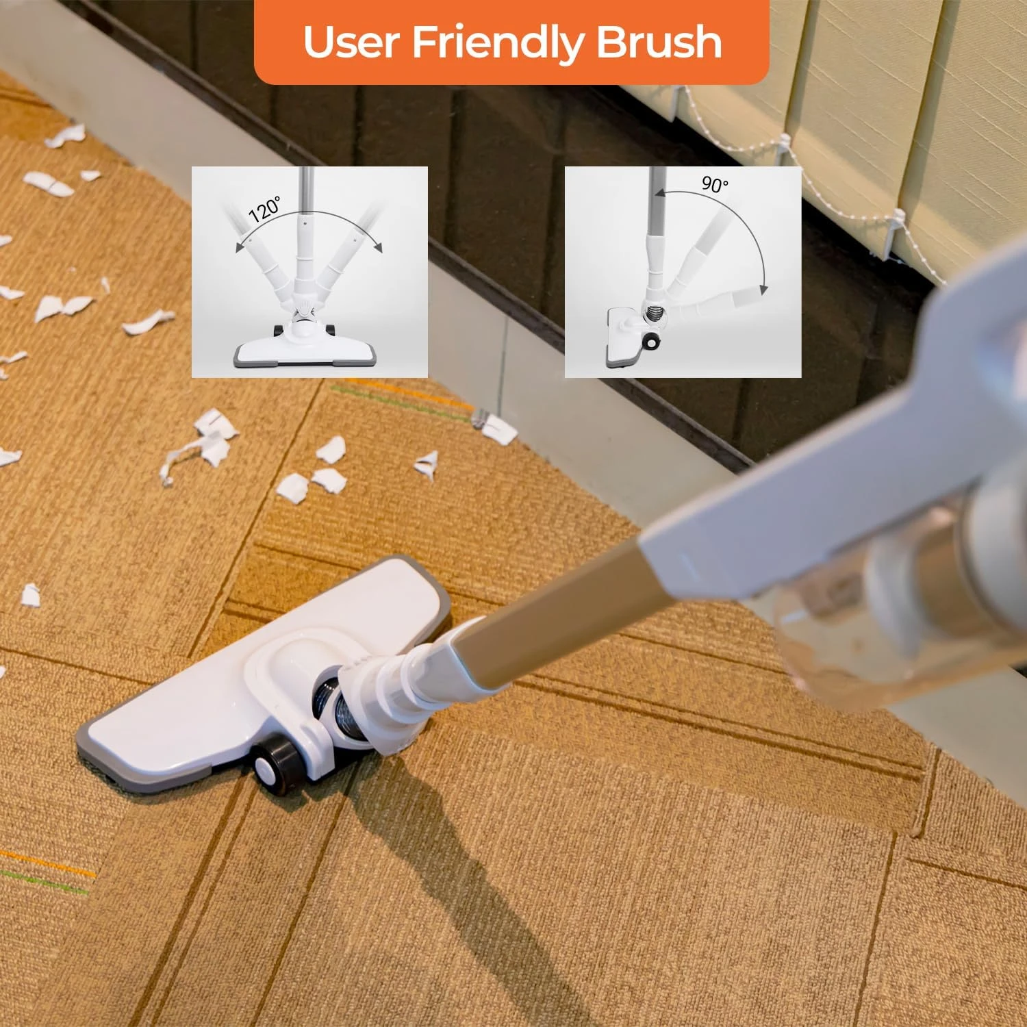 مكنسة كهربائية من جيباس- ابيض، GVC2596 - صورة المنتج 9