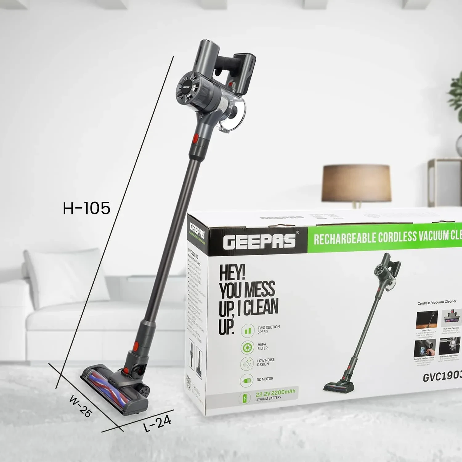 Hover image for مكنسة جيباس موديل:GVC19030