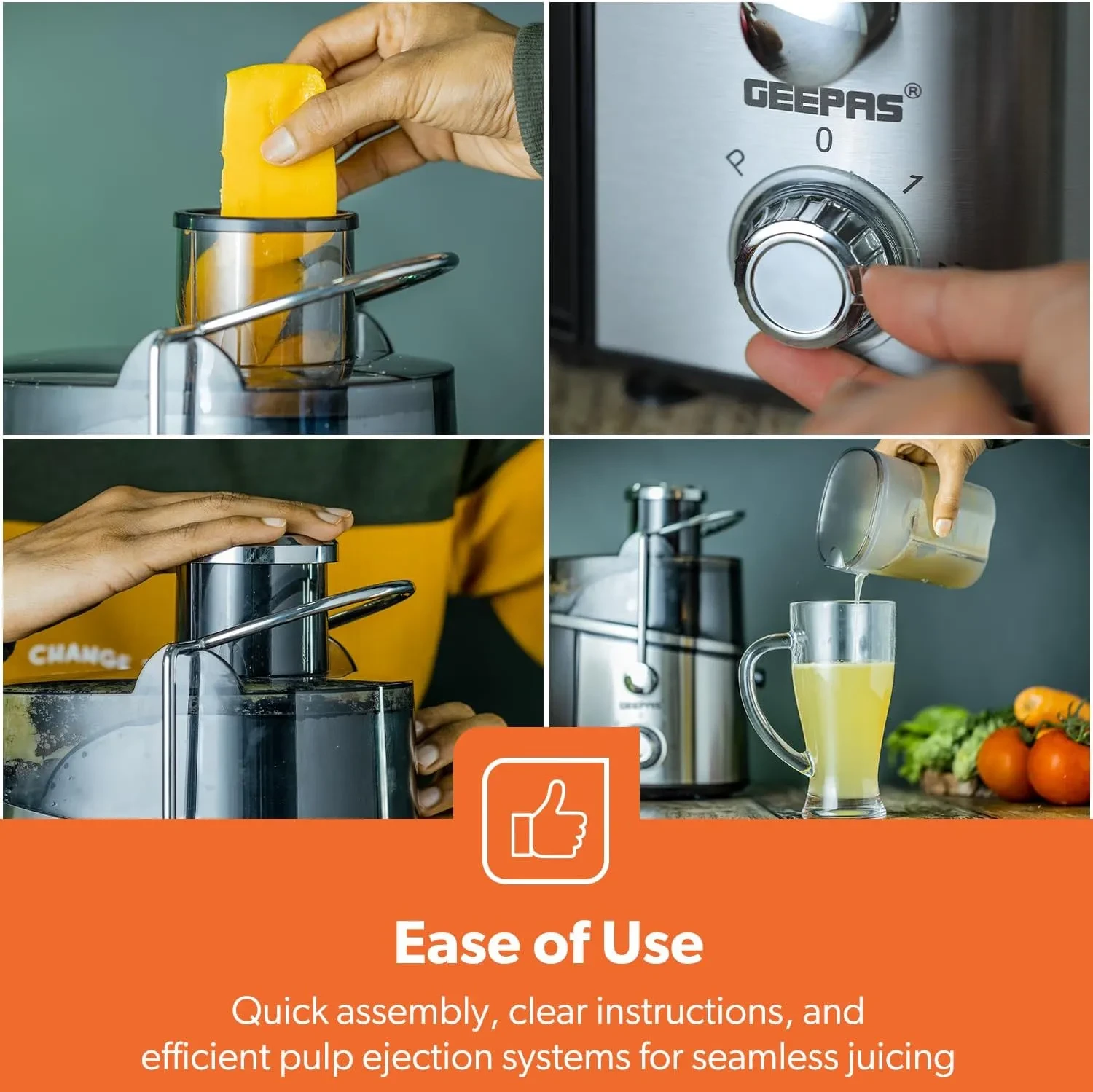 عصارة  فواكة جيباس موديل :GJE6106 - صورة المنتج 5