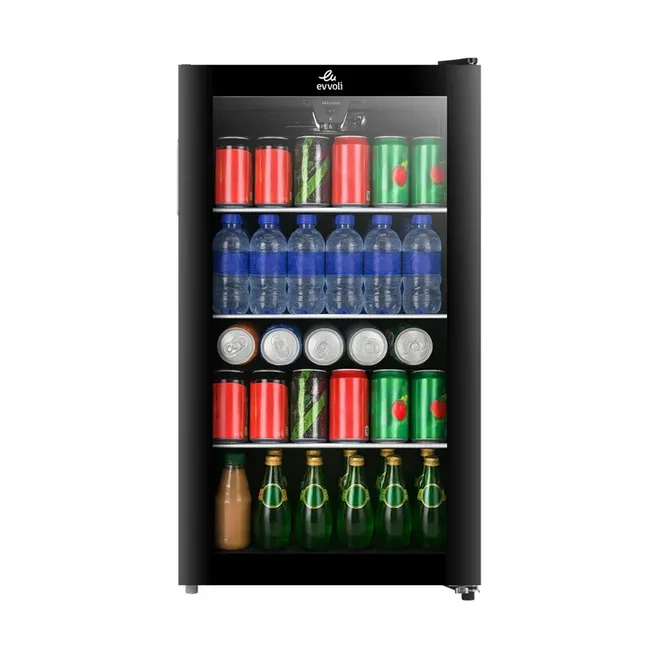 ثلاجة المشروبات من إيڤولي - باب زجاجي -99 لتر  EVBCM-99B - صورة المنتج 4