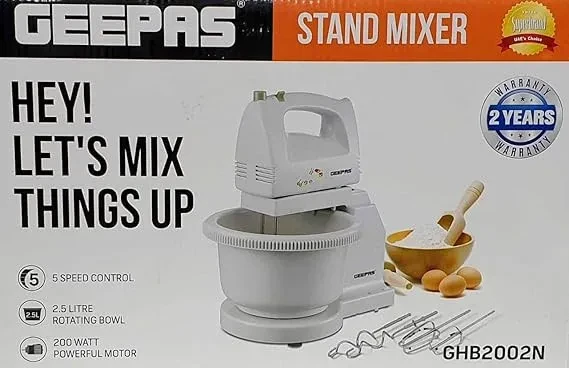 مضرب بيض متكامل جيباس موديل:GHB2002N - صورة المنتج 6