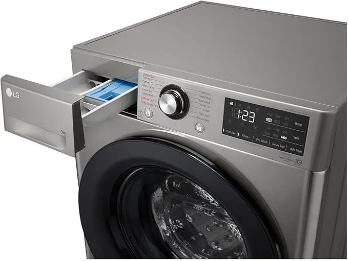 غسالة ملابس LG أوتوماتيكية – سعة 9 كجم – بتقنية الذكاء الاصطناعي موديل ‎F4R3VYG6P - صورة المنتج 7