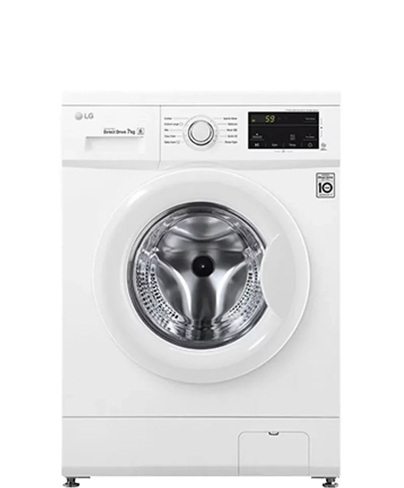 غسالة ملابس LG أوتوماتيكية – سعة 7 كجم –  لون أبيض موديل FH2J4QDNP0
