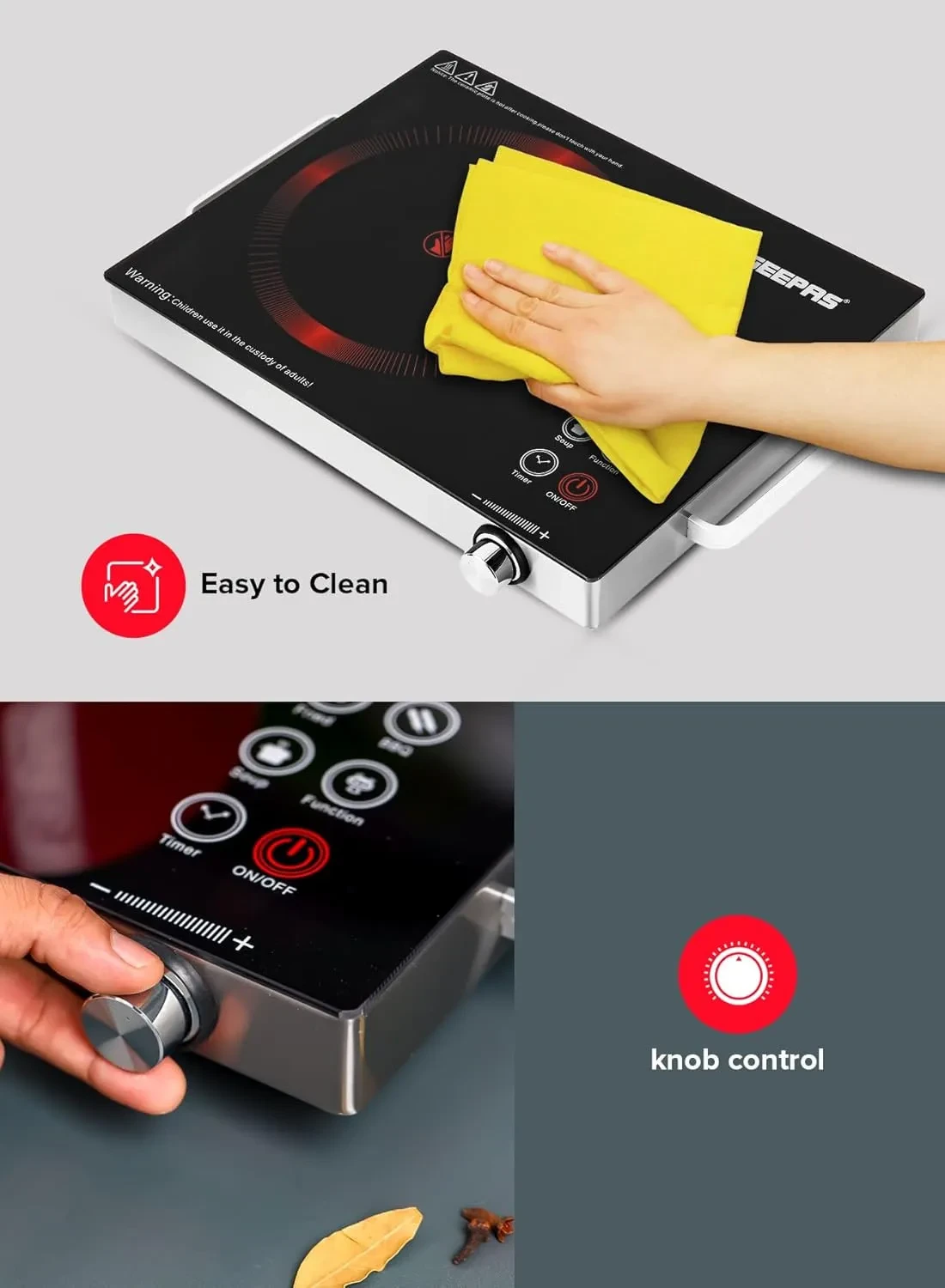 موقد عين قزاز جيباس: موديل GIC6920NV - صورة المنتج 4